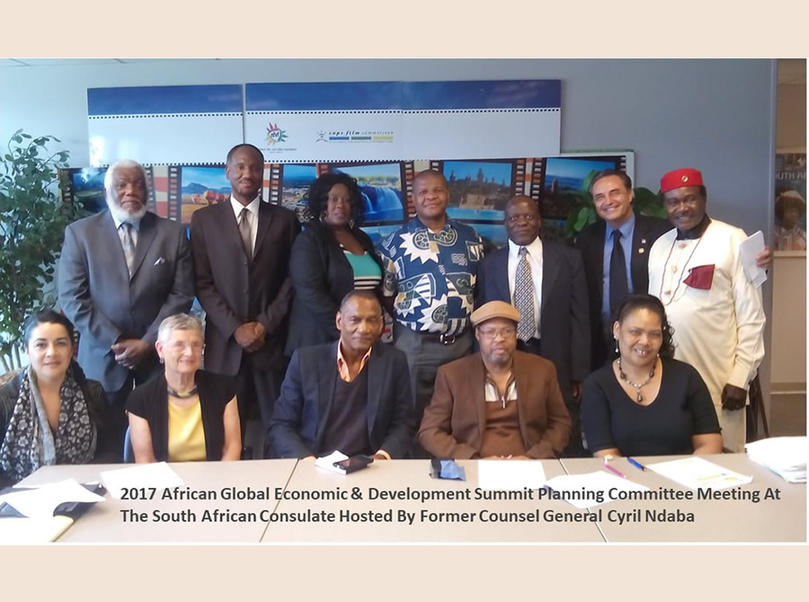 2017 African Global Economic & Development Summit Planning Committee Meeting At The South African Consulate