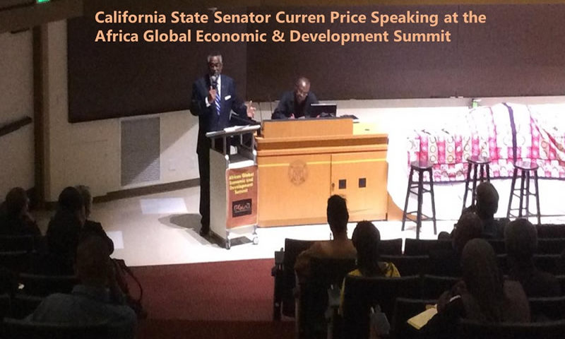 California State Senator Curren Price Speaking at the Africa Global Economic & Development Summit